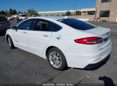 Lot #2992832808 2019 FORD FUSION HYBRID SEL