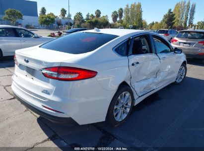 Lot #2992832808 2019 FORD FUSION HYBRID SEL