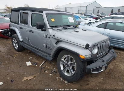 Lot #2990348012 2020 JEEP WRANGLER UNLIMITED SAHARA 4X4