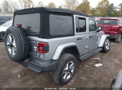 Lot #2990348012 2020 JEEP WRANGLER UNLIMITED SAHARA 4X4