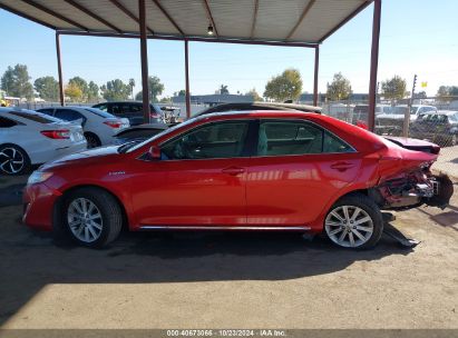 Lot #3056063303 2014 TOYOTA CAMRY HYBRID XLE