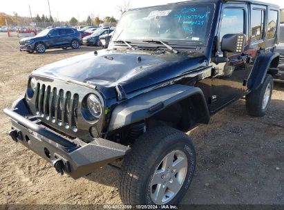 Lot #3050080556 2016 JEEP WRANGLER UNLIMITED SPORT