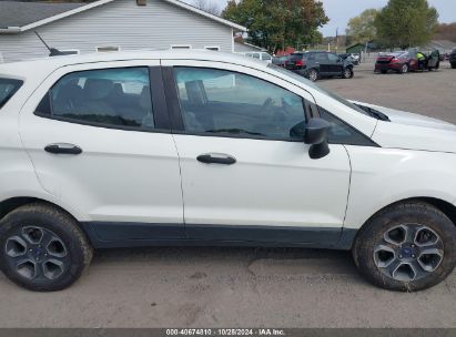 Lot #2992822806 2020 FORD ECOSPORT S