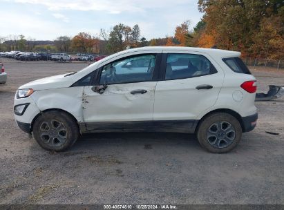 Lot #2992822806 2020 FORD ECOSPORT S