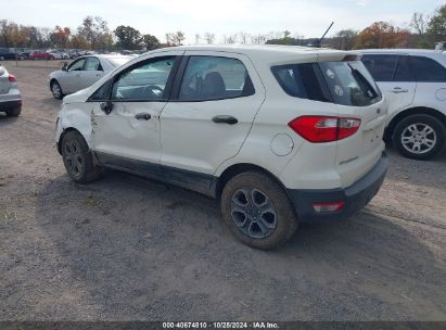 Lot #2992822806 2020 FORD ECOSPORT S