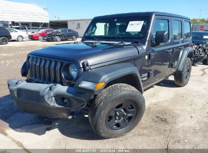 Lot #3037530277 2020 JEEP WRANGLER UNLIMITED SPORT 4X4