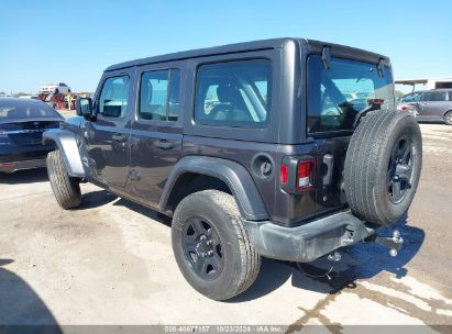 Lot #3037530277 2020 JEEP WRANGLER UNLIMITED SPORT 4X4