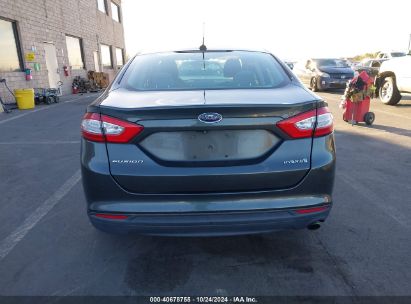 Lot #3037533038 2016 FORD FUSION HYBRID S