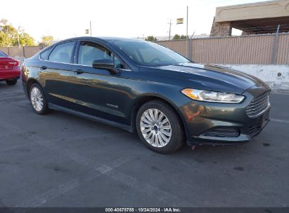 Lot #3037533038 2016 FORD FUSION HYBRID S