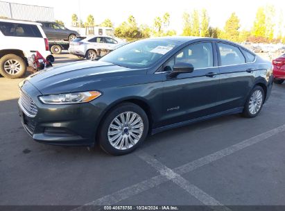 Lot #3037533038 2016 FORD FUSION HYBRID S