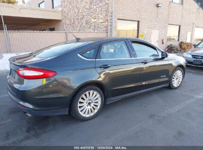 Lot #3037533038 2016 FORD FUSION HYBRID S