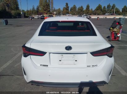 Lot #3037533036 2019 LEXUS RC 300 F SPORT