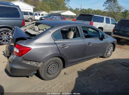 Lot #2995297281 2012 HONDA CIVIC SDN LX