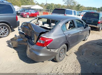 Lot #2995297281 2012 HONDA CIVIC SDN LX