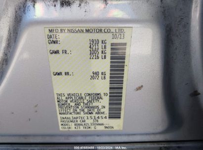 Lot #2992832761 2014 NISSAN ALTIMA 2.5 S