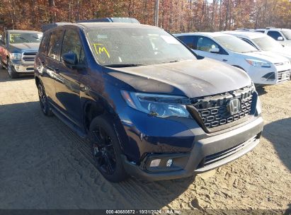 Lot #3056070542 2021 HONDA PASSPORT AWD EX-L