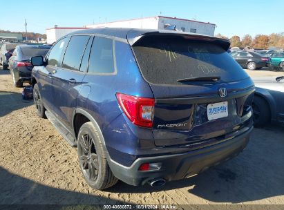 Lot #3056070542 2021 HONDA PASSPORT AWD EX-L