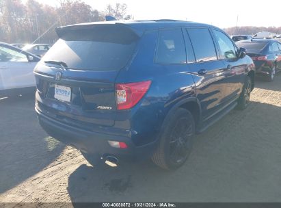 Lot #3056070542 2021 HONDA PASSPORT AWD EX-L