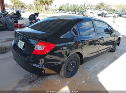 Lot #2984232418 2012 HONDA CIVIC SDN LX