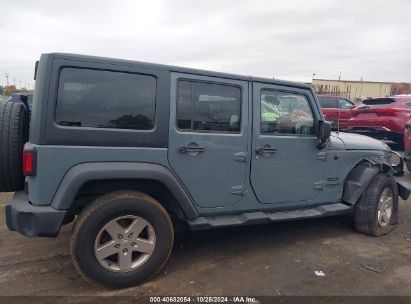 Lot #3050080440 2014 JEEP WRANGLER UNLIMITED SPORT