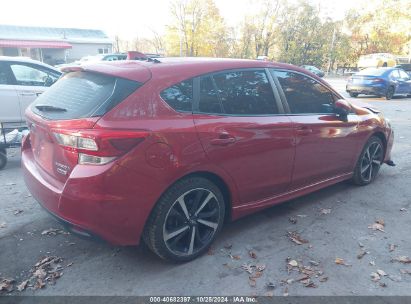 Lot #2995297231 2022 SUBARU IMPREZA SPORT 5-DOOR