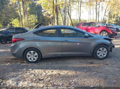 Lot #2995297224 2016 HYUNDAI ELANTRA SE