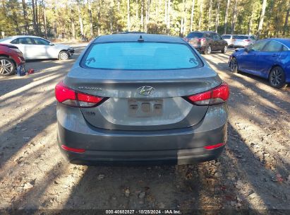 Lot #2995297224 2016 HYUNDAI ELANTRA SE