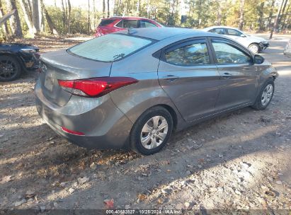 Lot #2995297224 2016 HYUNDAI ELANTRA SE