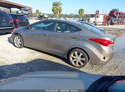 Lot #3042570956 2012 HYUNDAI ELANTRA LIMITED