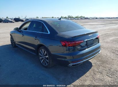 Lot #3035085602 2020 AUDI A4 PREMIUM 40 TFSI FRONT-WHEEL DRIVE S TRONIC