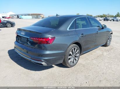 Lot #3035085602 2020 AUDI A4 PREMIUM 40 TFSI FRONT-WHEEL DRIVE S TRONIC