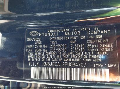 Lot #3056472948 2023 HYUNDAI TUCSON HYBRID LIMITED