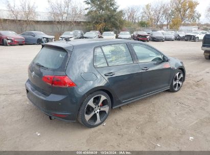 Lot #3056472946 2017 VOLKSWAGEN GOLF GTI AUTOBAHN 4-DOOR/S 4-DOOR/SE 4-DOOR/SPORT 4-DOOR