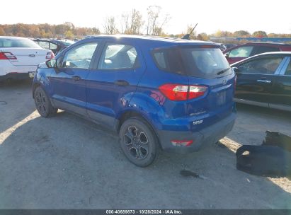 Lot #2995296873 2020 FORD ECOSPORT S