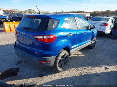 Lot #2995296873 2020 FORD ECOSPORT S