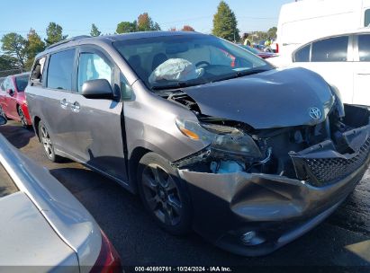 Lot #2989127273 2015 TOYOTA SIENNA SE 8 PASSENGER