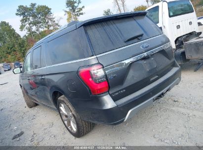 Lot #3052076707 2019 FORD EXPEDITION MAX LIMITED