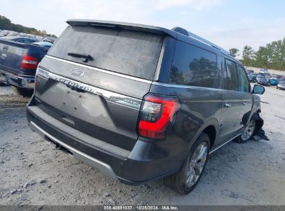 Lot #3052076707 2019 FORD EXPEDITION MAX LIMITED