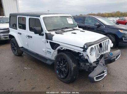 Lot #3053063868 2022 JEEP WRANGLER 4XE UNLIMITED SAHARA