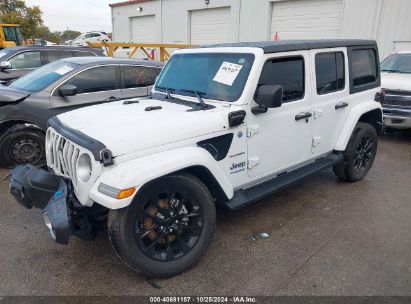 Lot #3053063868 2022 JEEP WRANGLER 4XE UNLIMITED SAHARA