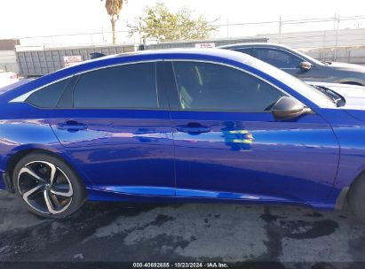 Lot #2997781914 2021 HONDA ACCORD SPORT SPECIAL EDITION