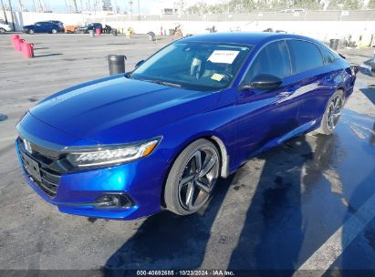 Lot #2997781914 2021 HONDA ACCORD SPORT SPECIAL EDITION