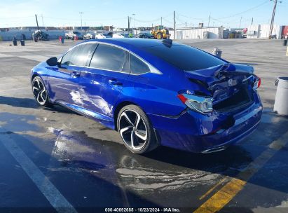 Lot #2997781914 2021 HONDA ACCORD SPORT SPECIAL EDITION