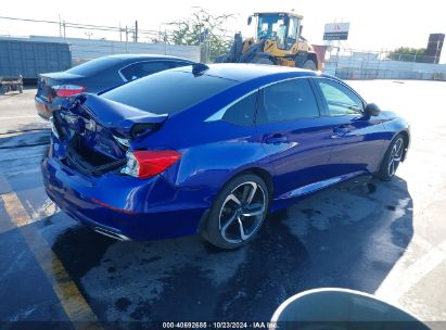 Lot #2997781914 2021 HONDA ACCORD SPORT SPECIAL EDITION