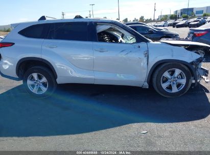 Lot #2992820682 2021 TOYOTA HIGHLANDER LE