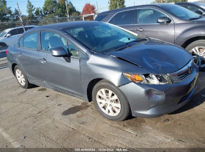 Lot #2992822839 2012 HONDA CIVIC SDN LX