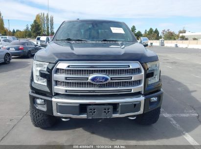 Lot #3040913383 2016 FORD F-150 PLATINUM