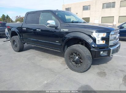 Lot #3040913383 2016 FORD F-150 PLATINUM