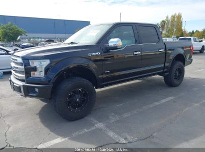 Lot #3040913383 2016 FORD F-150 PLATINUM