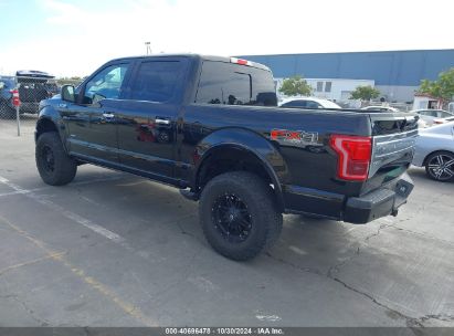 Lot #3040913383 2016 FORD F-150 PLATINUM